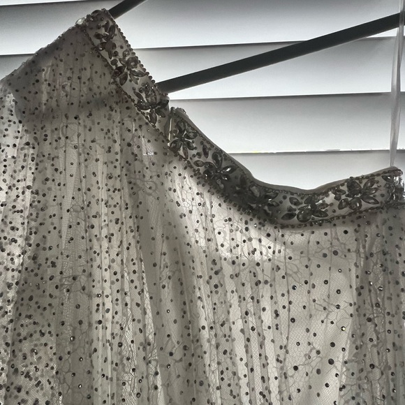 MacDuggal one shoulder mini tulle dress - Picture 6 of 13